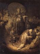 REMBRANDT Harmenszoon van Rijn The Adoration of The Magi oil painting picture wholesale